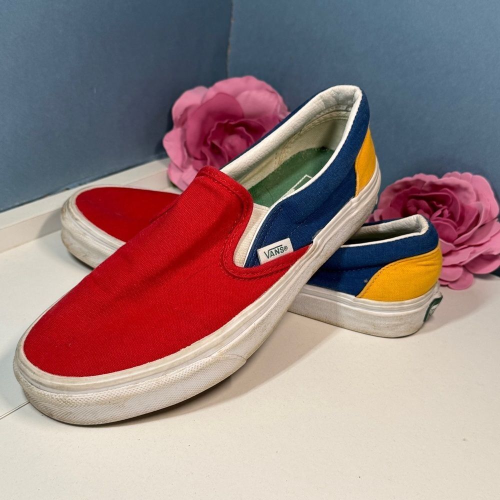 VANS Classic Slip-On Yacht Club VN0A38F7QF2 Women’s Size 6.5 Men’s 5